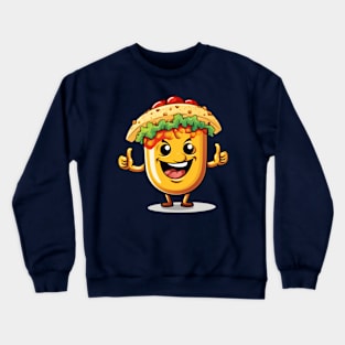 kawaii Taco cehees T-Shirt cute potatofood funny Crewneck Sweatshirt